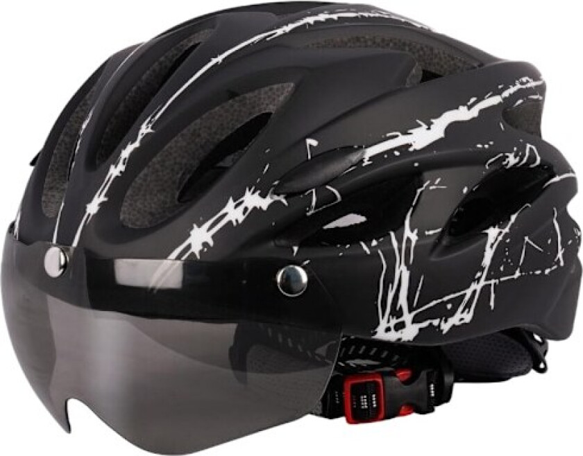 Justerbar lett sykkelhjelm for sikkerhet og komfort black and white