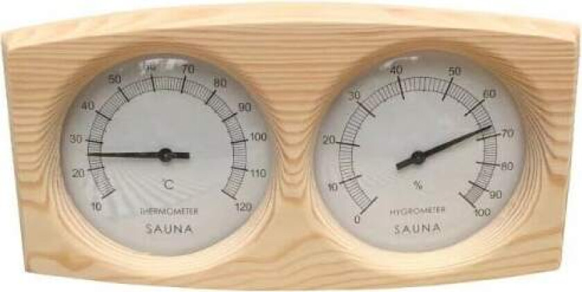 Furuved Termometer Hygrometer for Sauna Bakgrunn Spa Sauna Tilbehør