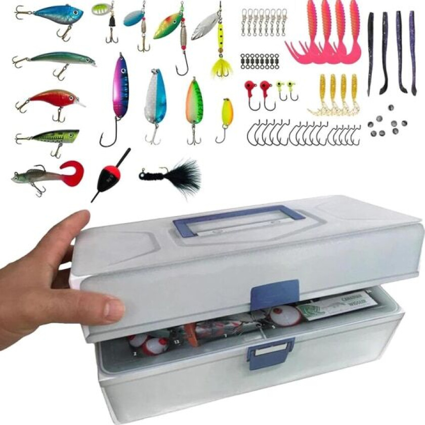 Julekalender for fiske 2023 - 24/70 stk fiskeutstyr