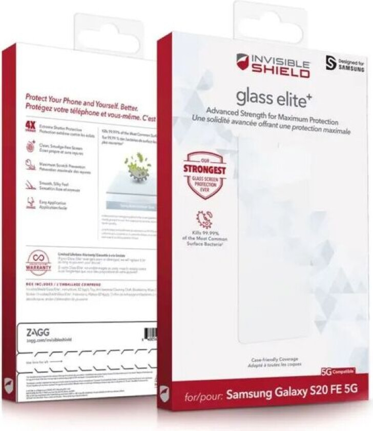 Glass Elite + Skjermbeskytter for Galaxy S20 FE