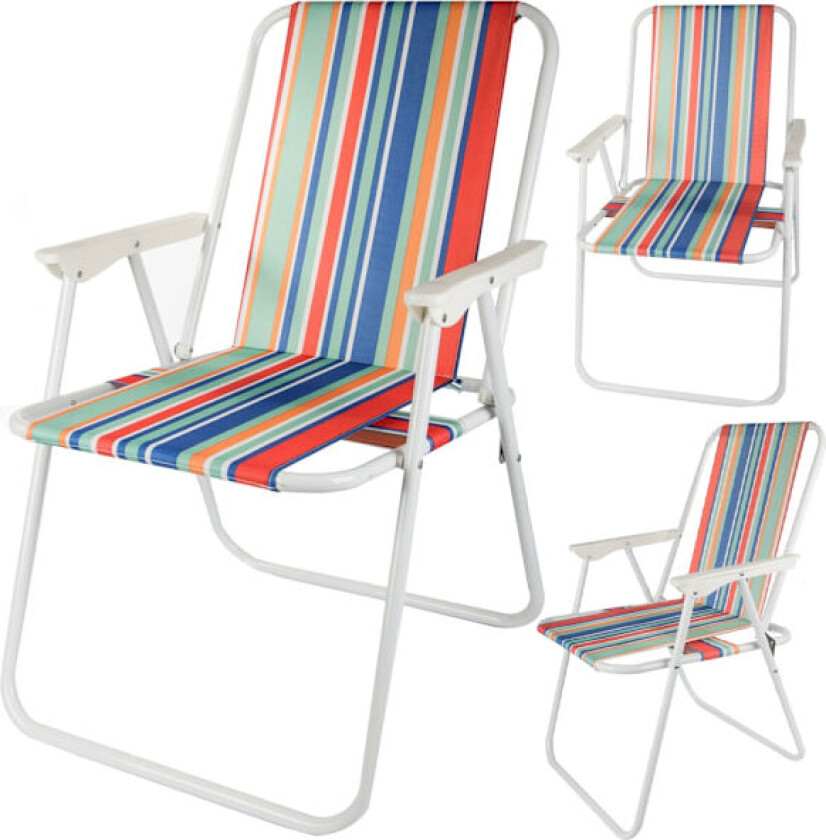 Bilde av Strandstol / Solstol - Stol till Strand - Hopfällbar Multicolor