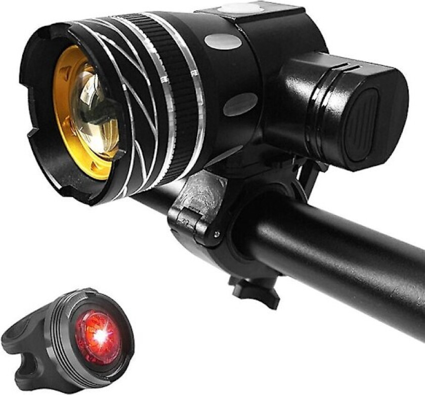 Z30 15000lm Led-lys sykkel/sykkel/lyssett USB oppladbar frontlykt/lommelykt vanntett zoombar sykkellykt for sykkel