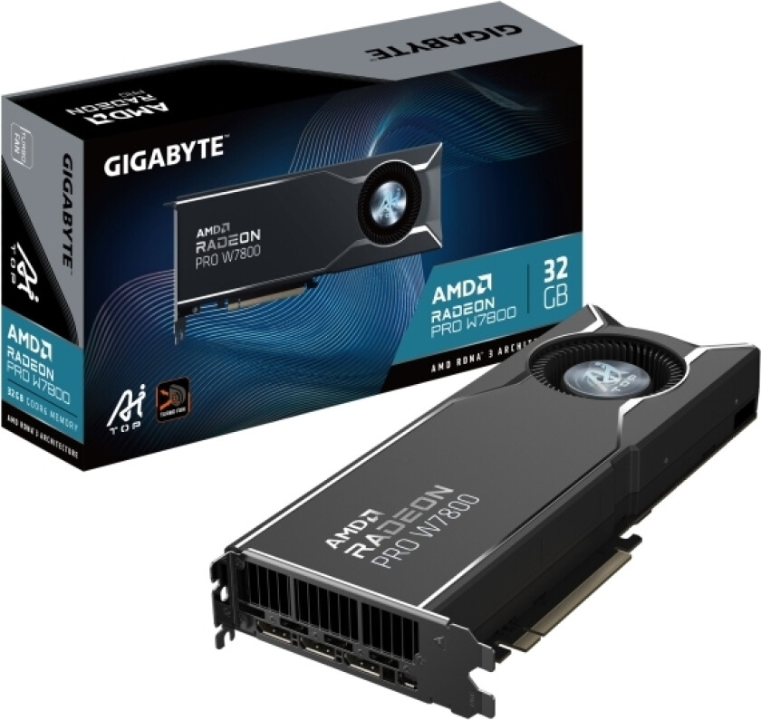 Gigabyte Radeon Pro W7800 Ai Top 32G Amd 32 Gb Gddr6