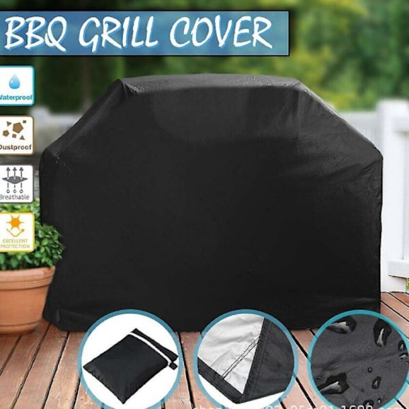 Grilltrekksett, Vanntett BBQ-trekk, Gassbestandig Grilltrekk 170x61x117cm