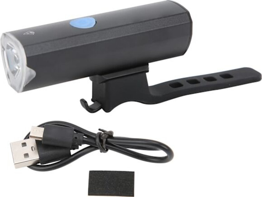 Sykkellykt Vanntett 2000 MAh USB Ladbar 4 Moduser Fjell Nattkjøring LED Sykkelhovedlys Svart