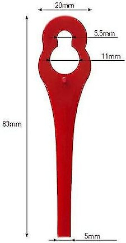 100 stk. Plastskjær for kantklipper Florabest LIDL FRTA 20 A1,FAT 18B3, FRT