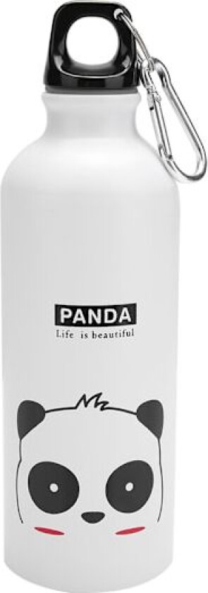 500ml Aluminium Tegneserie Kanne Utendørs Reise Sport Camping Vandring Drikkeflaske (Hvit)