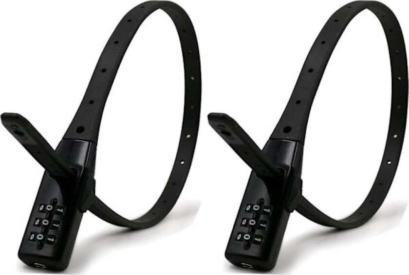 2 stk sykkellåser, sikkerhetsbånd pansret slips og sykkellås hjelmlås kabelås sykkellås barnevognlås