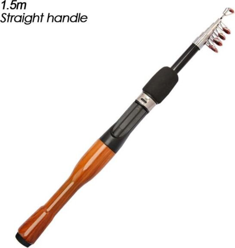 Fiskestang Lure Spinn 1,5M RAKT HANDTAK RAK HANDTAK 1.5m Straight handle