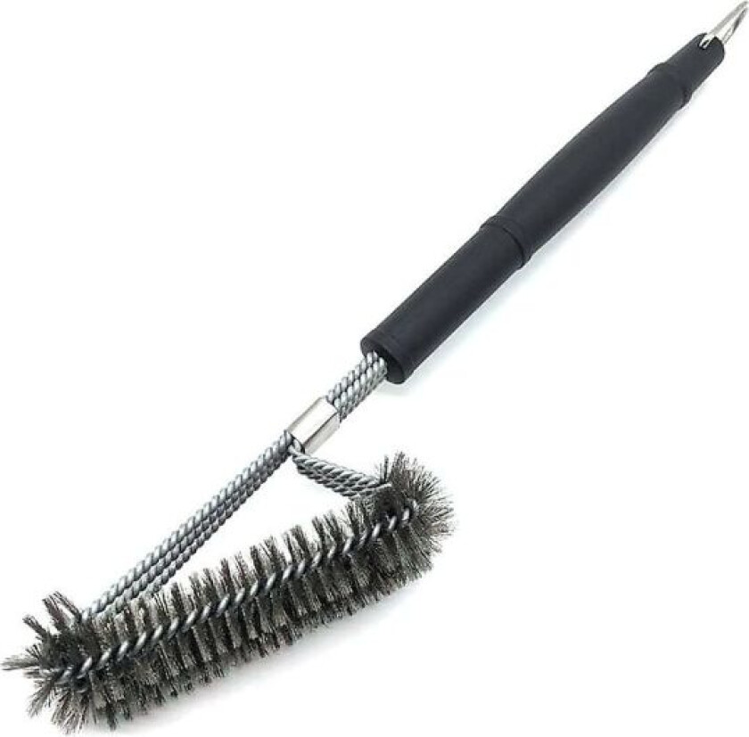 Grillbørste Bbq Grillbørste, rustfrie stålbørster, 360 trådrengjøring Pp varmeisolasjonshåndtak