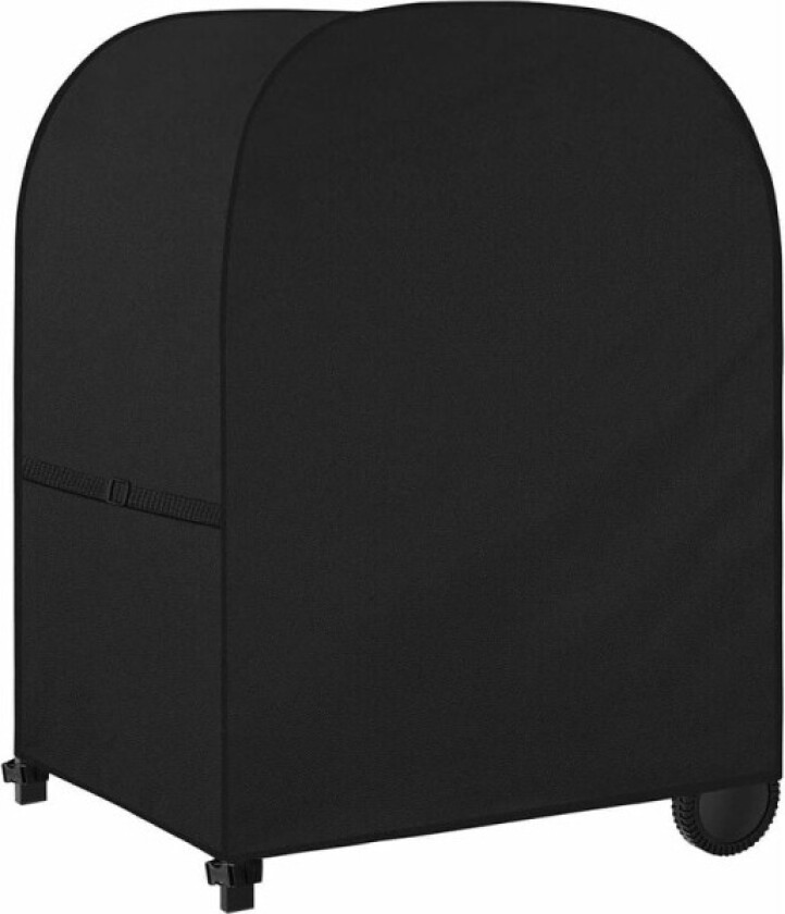 BBQ Grill Cover med sidestrømmer, vanntett grilltrekk, vindtett, anti-UV, rivebestandig 420D Oxford Cloth BBQ presenning (105x50x103cm) - Svart