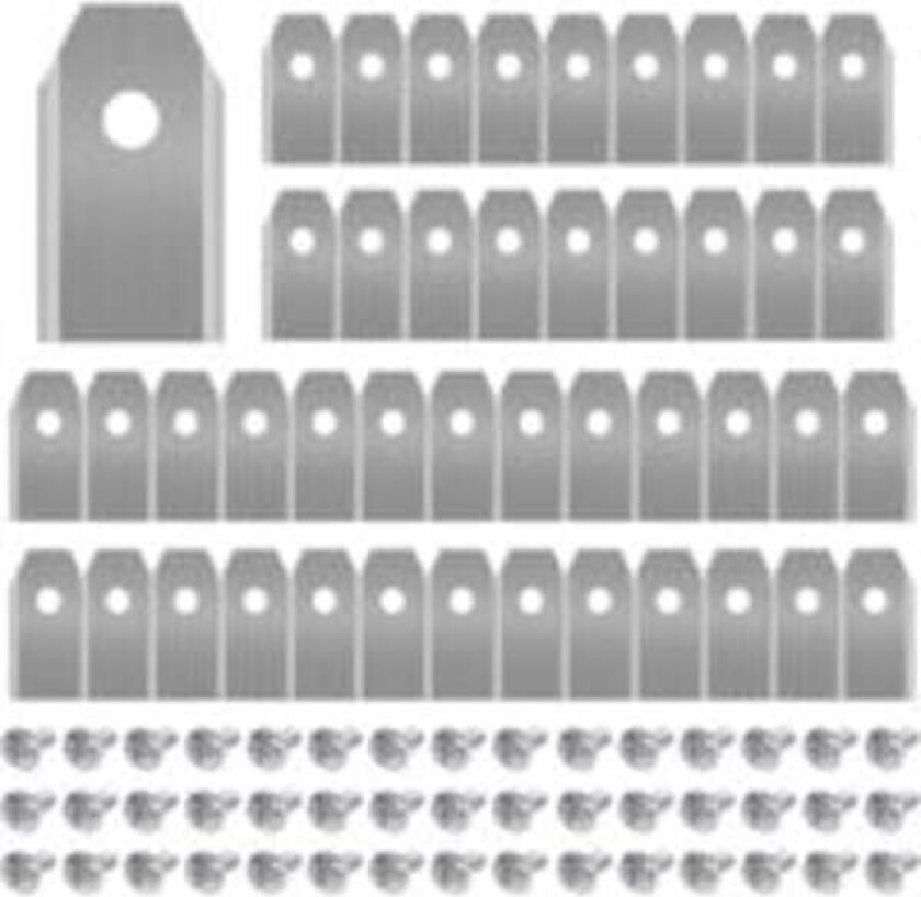 45 x Titan-erstatningsblad, gressklipperblad for alle Husqvarna Automower, Gardena, Yardforce robotgressklippere, Heavy Duty (3g/0,75mm) med