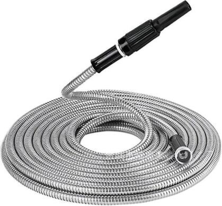 25 fot hageslange 304 rustfritt stål metall vannslange - fleksibel, lett, fri, rustfri, enkel(Som vist)