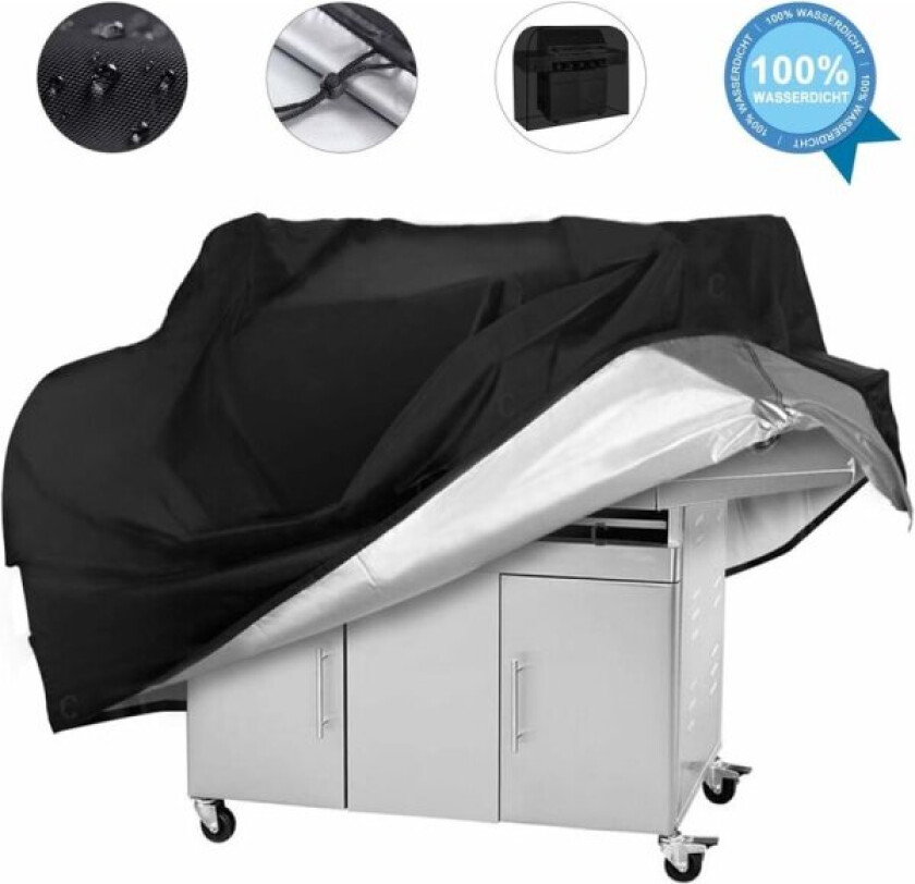 Grilltrekk Vanntett trekk 145 X 61 X 117 cm Svart