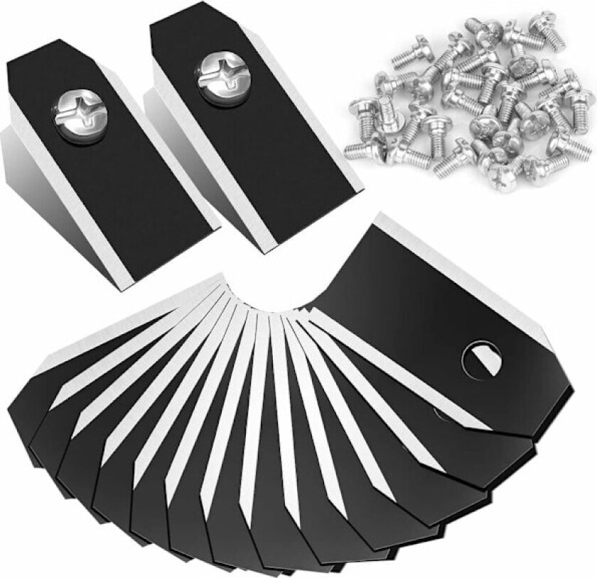 30x Carbon Stål Reserveblader for alle Husqvarna Automower/Gardena/Yardforce - Robotgressklipperblad for Husqvarna 305, 308, 310, 315, 320, 420
