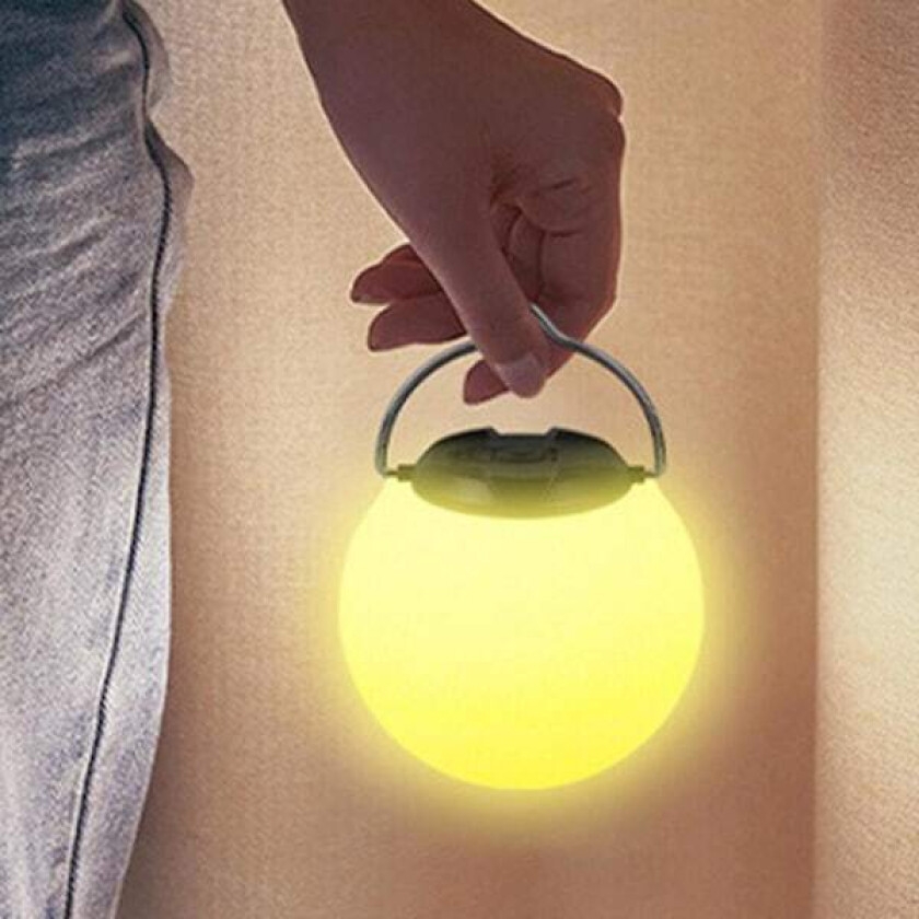 LED Campinglys USB Ladbar Teltet Lanterne Nattlampe Utendørs Fiskefest round 1200mah