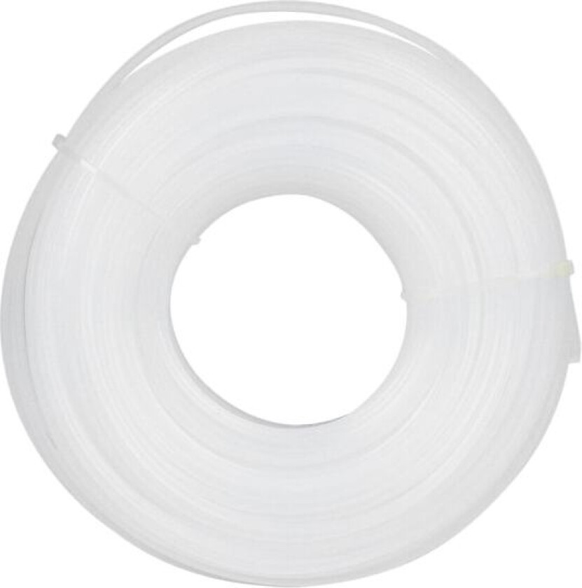 3mm x 60m Hvit firkantet trimmerlinje Gressklipper tilbehør Klippeledning Replasement