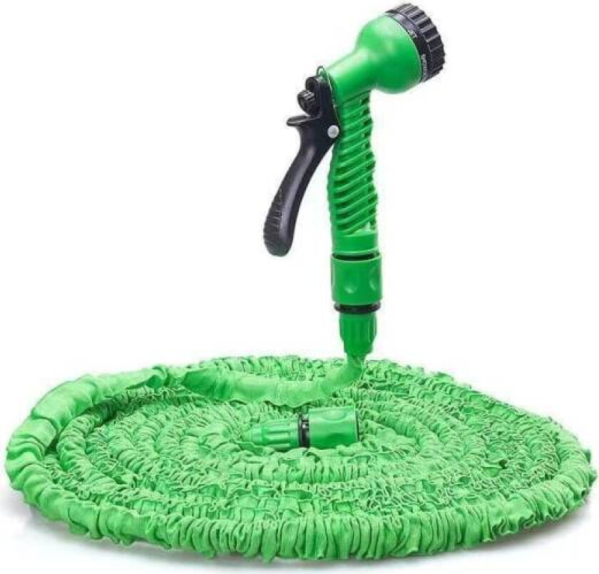 7-funksjoners utvidbar grønn hageslange, maks. lengde 45 m, hage