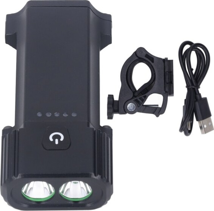 Sykkellys USB-lading LED 2400LM Vanntett sykkellykt for
