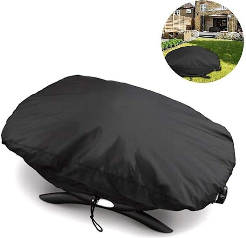 Grilltrekk for Weber Q-serien for Weber Q1000 og Q100-serien Gassgrill Vanntett grilltrekk for Weber Q1200, Q1400, Q1000, Q140, Q120 og Q100