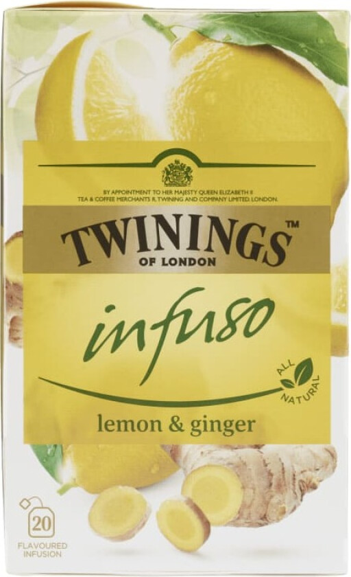 Twinings Te Sitron Ingefær 20 poser