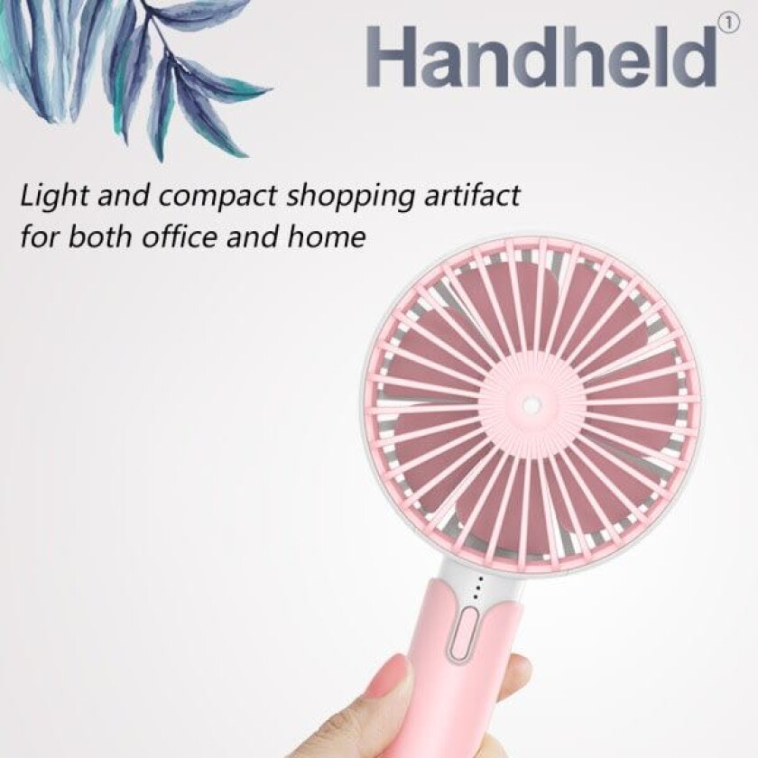 IG USB bordvifte, bordvifte med sterk vind for hjemmekontor rosa