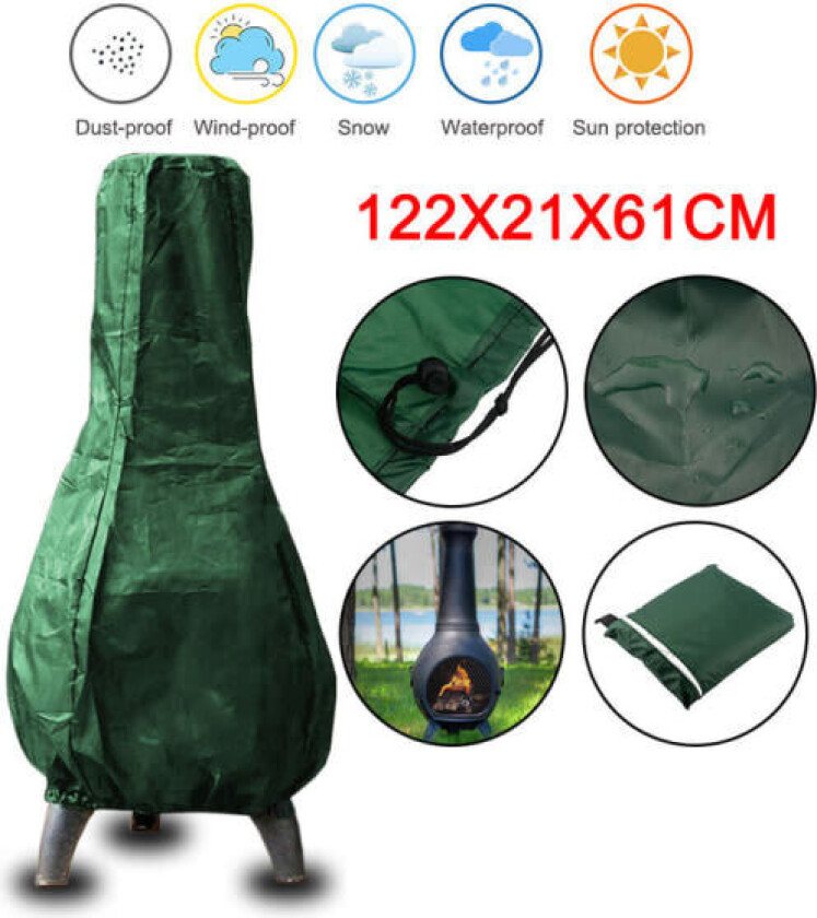 Chiminea-trekk Vanntett Uteplass Chiminea Bålpanne Trekk