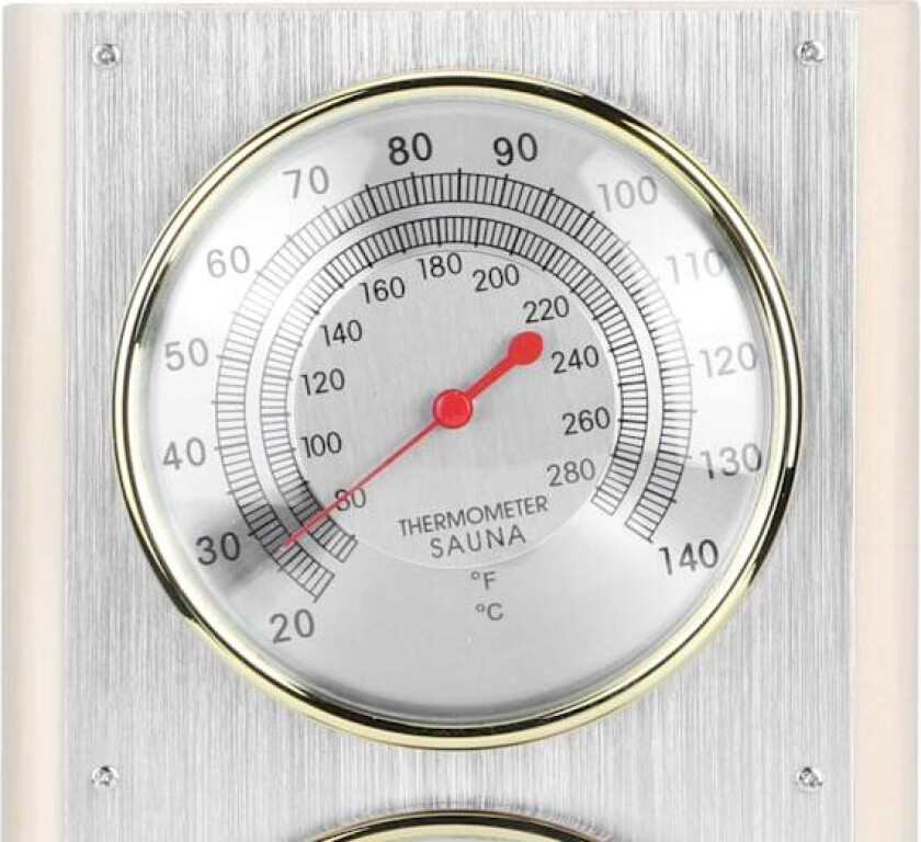 Saunarom Termometer Hygrometer 2 i 1 Fuktighet Temperatur Måleverktøy Sauna Tilbehør