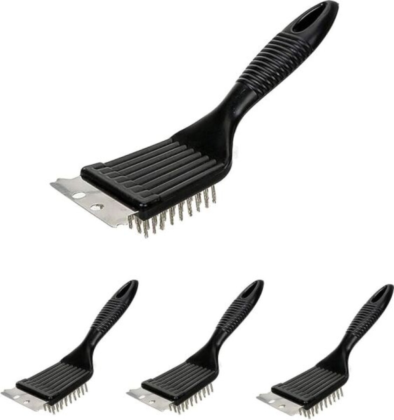 4 grillrengjøringsbørster, grillbørste