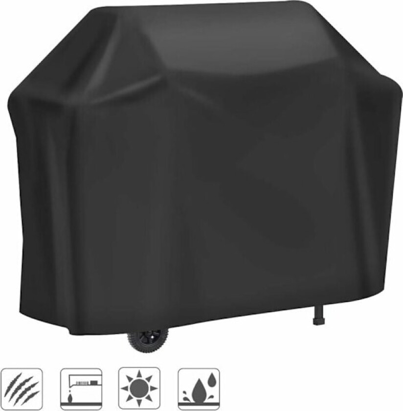 Støv- og regntett 210D Oxford-stoff ovnstrekk 145*61*117cm, Grillbeskyttelsestrekk