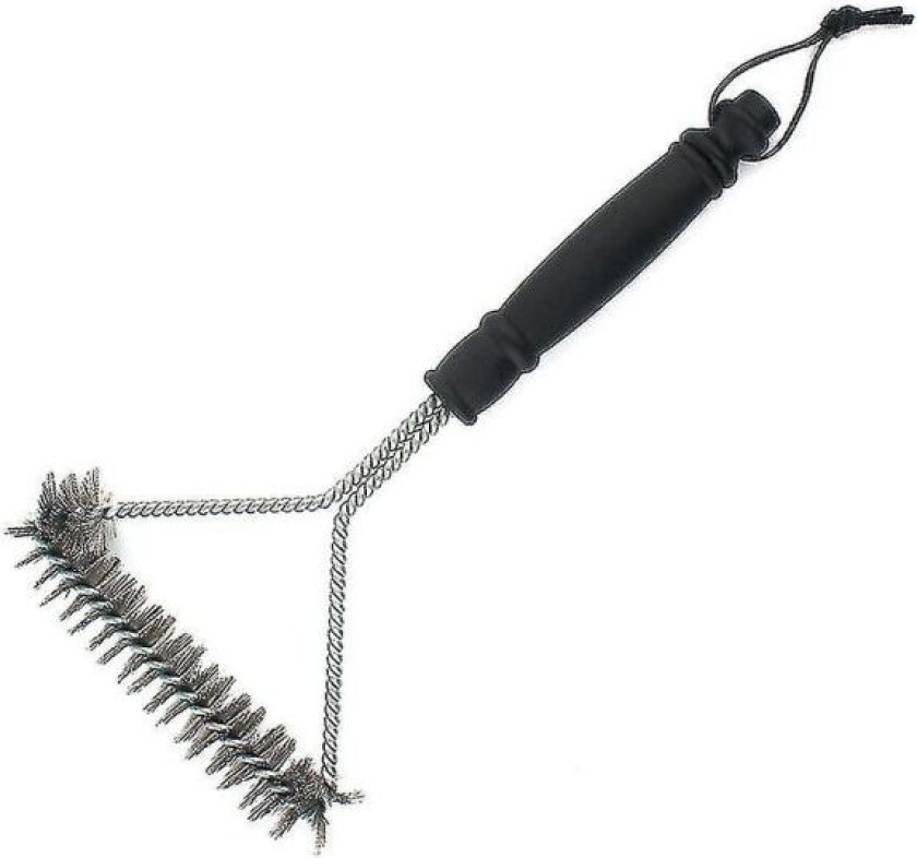 Grillbørste, grillrengjøringsbørste med mindre stålbørste og 1 stk