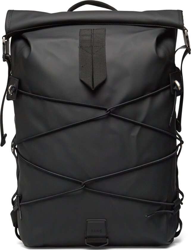 Trail Cord Rolltop Backpack W3 Ryggsekk Veske Black Rains
