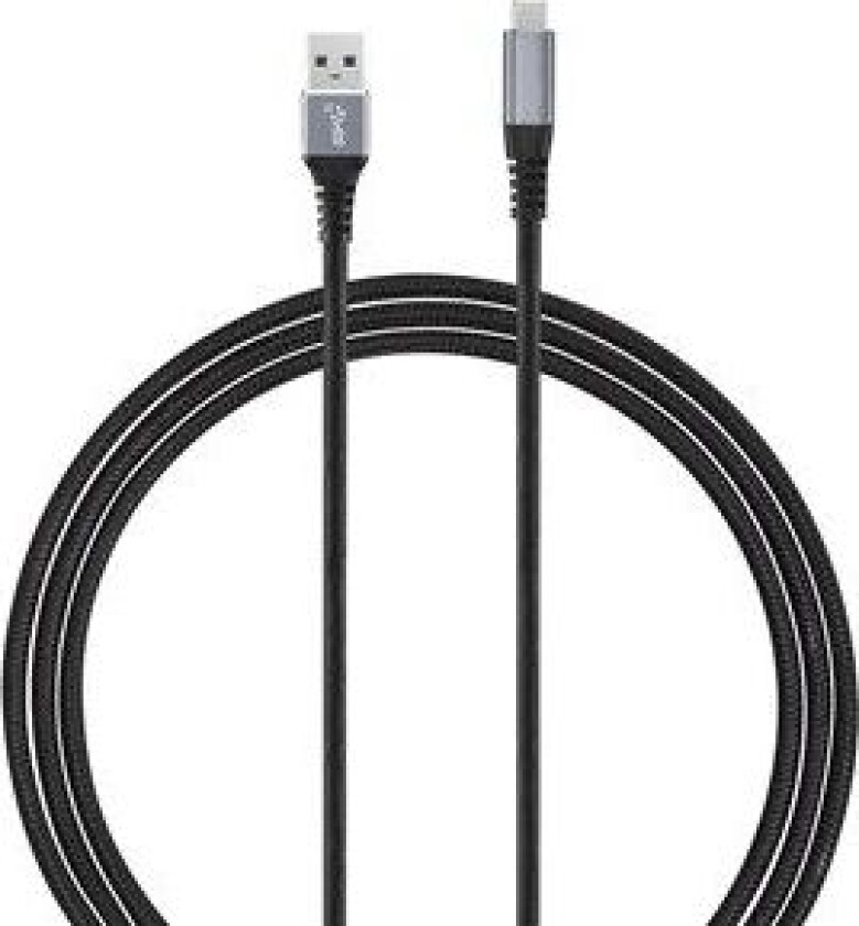 USB-A - USB-C 3.1 Gen 2 Braided Black/Space Gray 3m