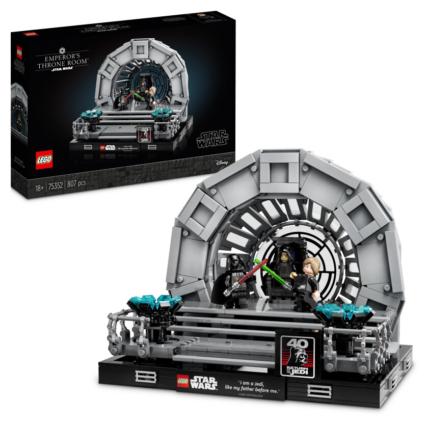 Lego Star Wars - Diorama Med Keiserens Tronsal 75352