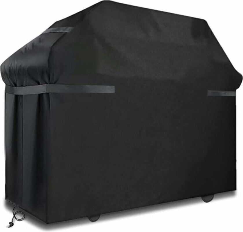 Grilltrekk vanntett grilltrekk vindtett, rivebestandig grilltrekk med stropper og oppbevaringspose (145x61x117cm)