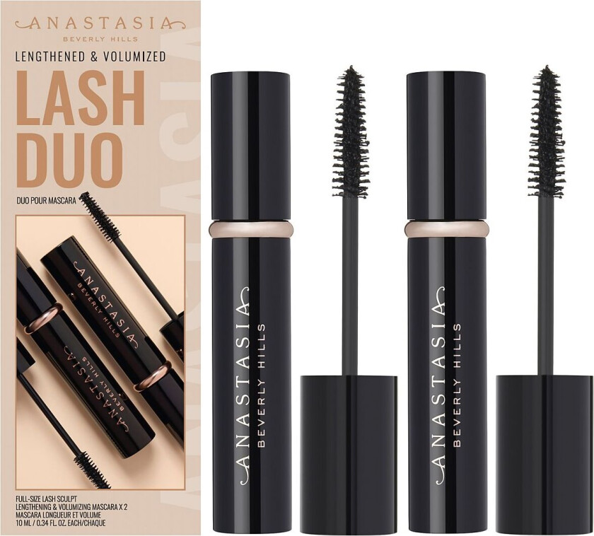 Lengthened & Volumized Lash Duo - Black Mascara Sminke Black Anastasia Beverly Hills