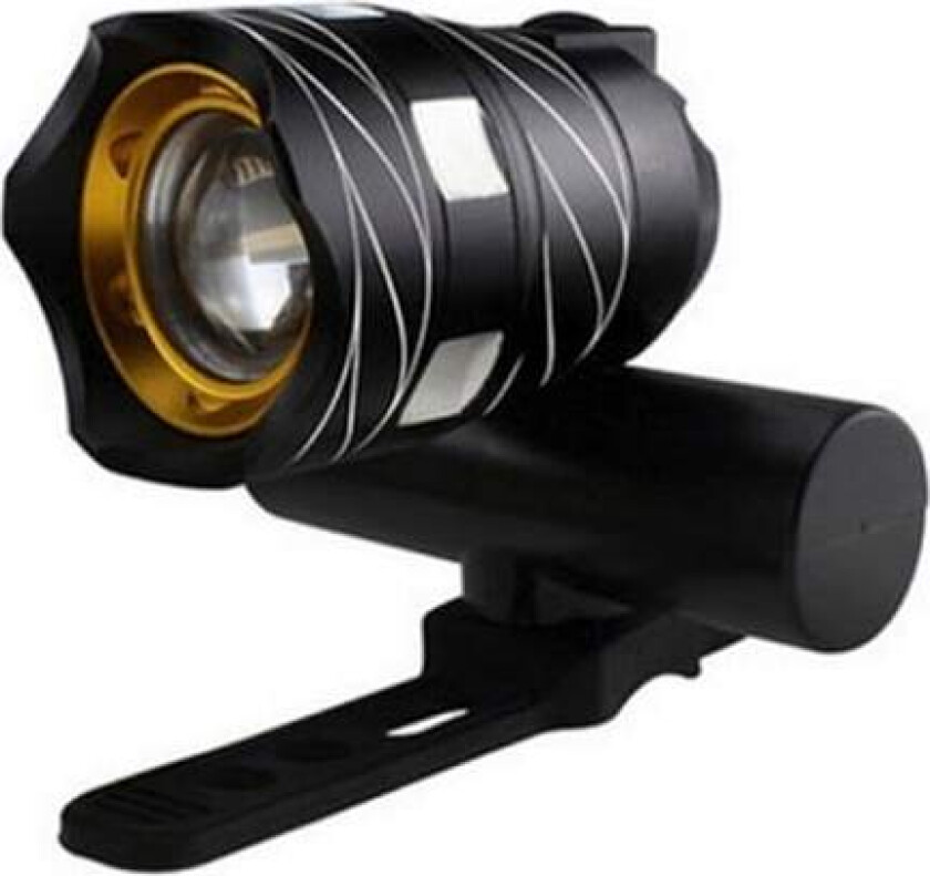 USB Ladbar 300LM XM-L T6 LED Sykkellykt Sykkel Foran Hodet Svart