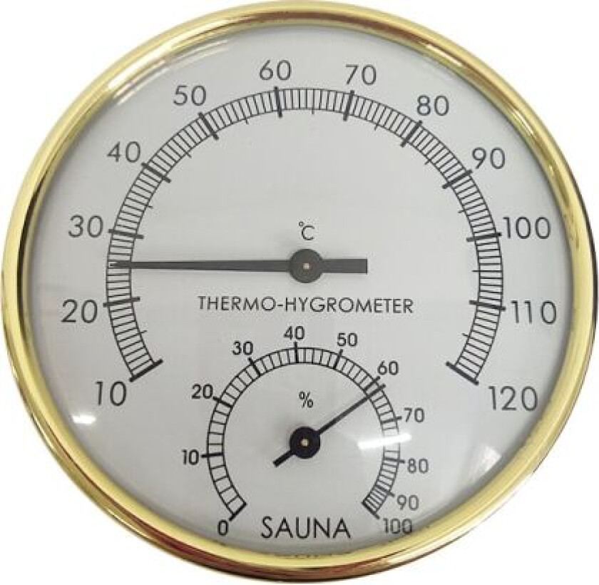 Termometer Hygrometer, Kjøkken Temperatur Fuktighet Hygrometer, LCD Digitalt Romtermometer, Rom Hygrometer Termometer, Sauna Hygrometer, Metall Skive Termometer