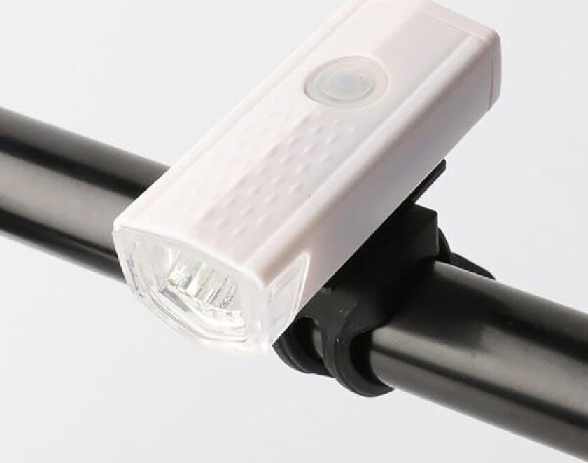 Sykkellykt USB LED Ladbar Sett Terrengsykling Saf white