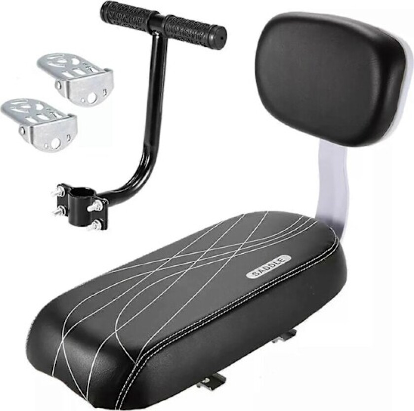 Premium Sete med Ryggstøtte | Barnesete Sett | MTB Bakre Bagasjebrett | Komfortabel & Sikker