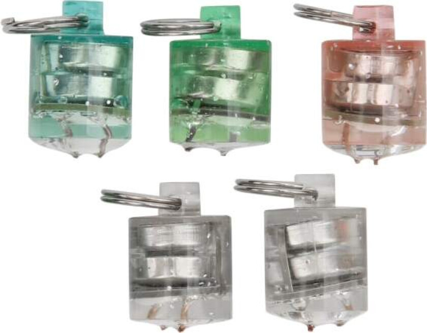 5 stk LED Undervannsfiskelys Nattlampe Lure Attraktor Lures Agn Verktøy Tilbehør