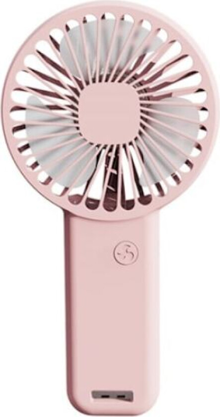 Håndholdt vifte, oppladbar mini, 3 hastighetsinnstillinger, rosa, 31*96*185mm