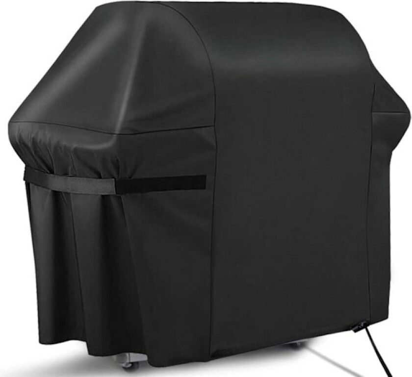 BBQ Grill Cover, Heavy Duty Gas Grill Cover laget av 420D støvtett og vanntett Oxford-stoff, med selvklebende stropper og oppbevaringspose