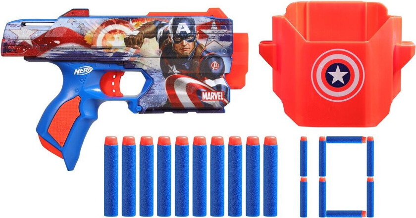 Marvel Captain America Blaster Toys Toy Guns Multi/patterned