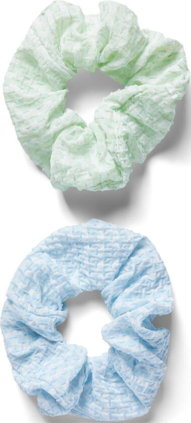 Pckaya A 2-Pack Scrunchie Accessories Hair Accessories Scrunchies Blue Pieces