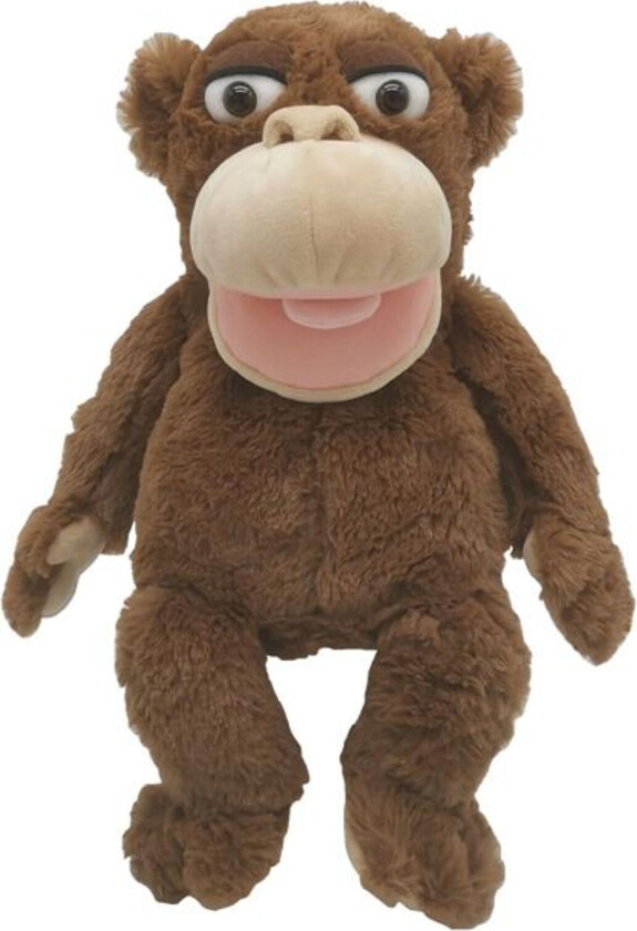 Monkey Hand Puppet 25 Cm. Toys Soft Toys Stuffed Animals Brown Magni Toys