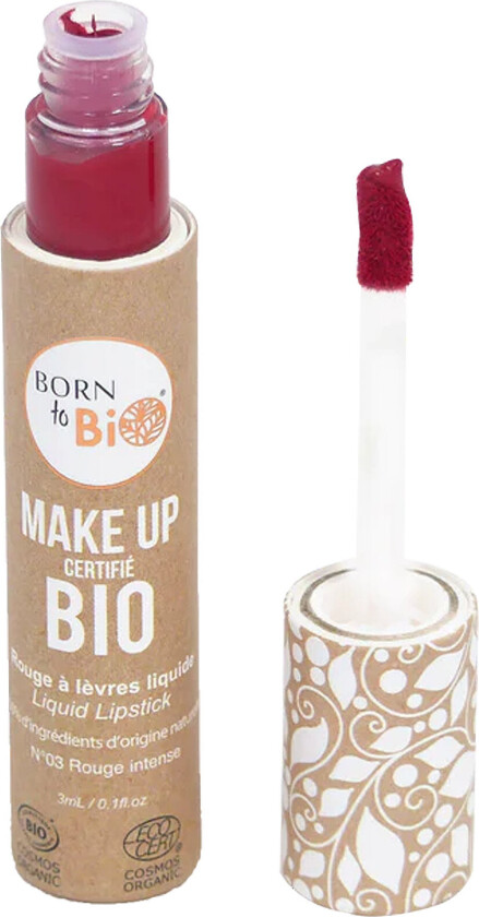 Born To Bio Organic Liquid Lipstick - Red - 3 ml