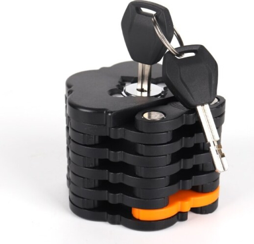 Sykkellås Foldbar sykkellås, Høy sikkerhetsnivå, 83cm, Med Sup