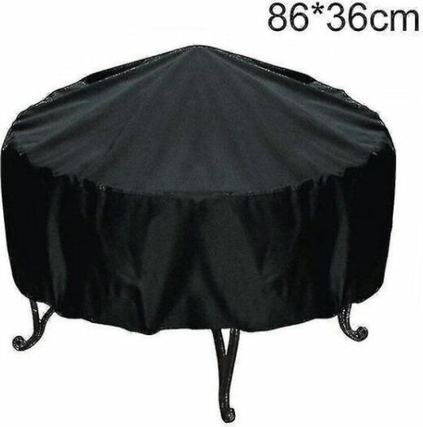 Utendørs grilltrekk Vanntett grilltrekk Utendørs grilltrekk Støvtett grilltrekk Rundt solskjerm Grillhette Anti-støvbeskytter- Deksel (86*36cm) (86*36cm)