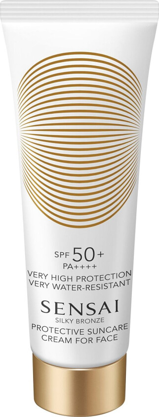 Silky Bronze Protective Cream Face Spf50+ Solkrem Ansikt Nude SENSAI